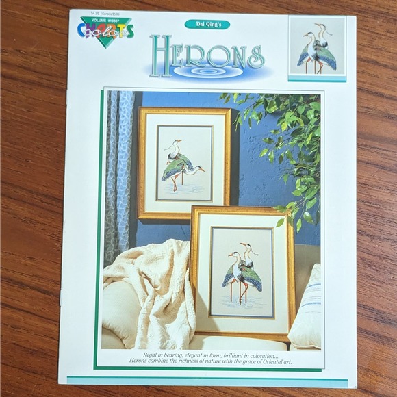 Dai Qing's Herons Cross Stitch Pattern Booklet - Picture 1 of 3
